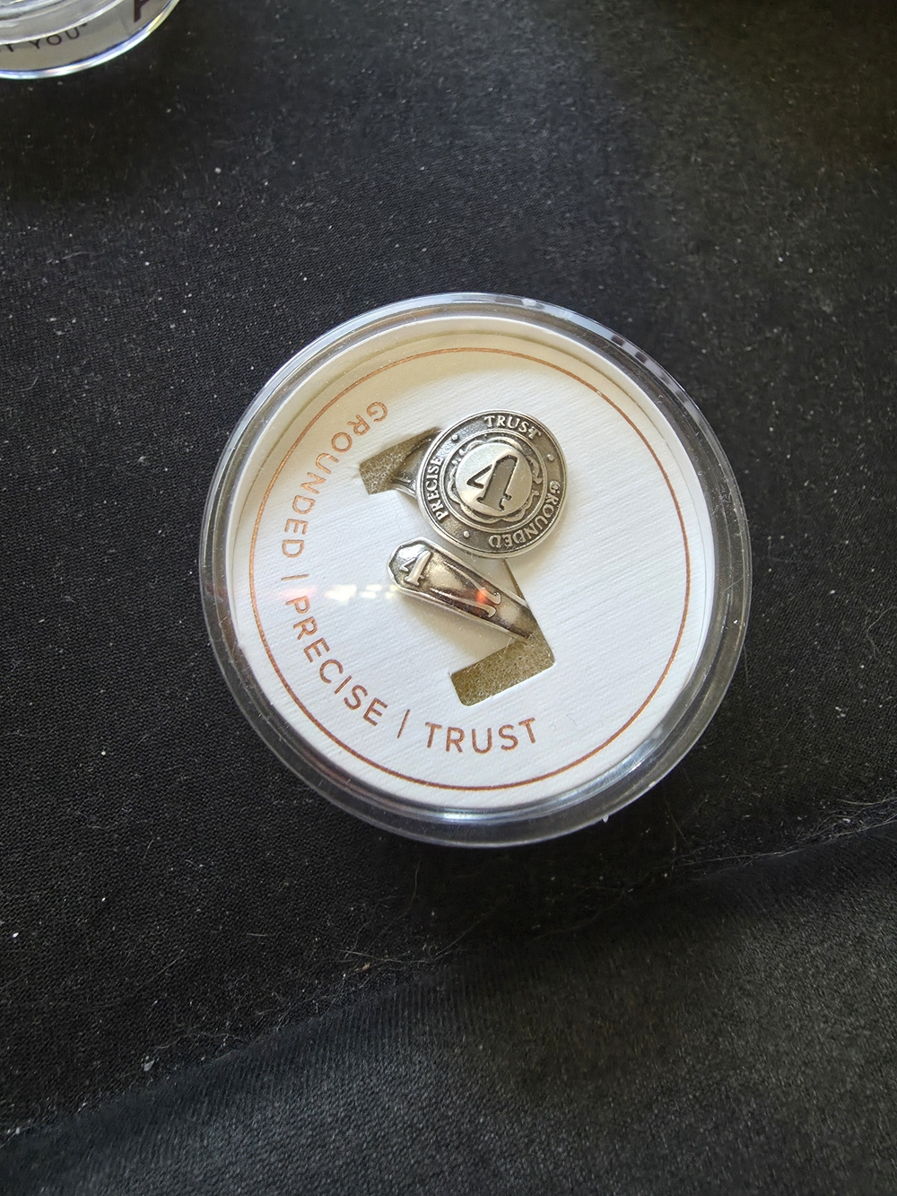 Alex and Ani Silver Numerology Spoon Ring